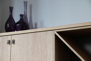 Blokvorm architectuur meubel ontwerp dressoir wijnkast