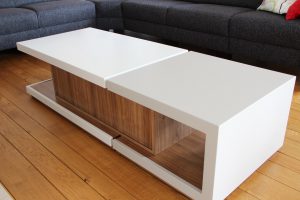 Blokvorm architectuur meubel ontwerp salontafel