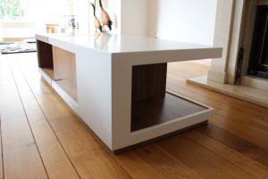 Blokvorm architectuur meubel ontwerp salontafel