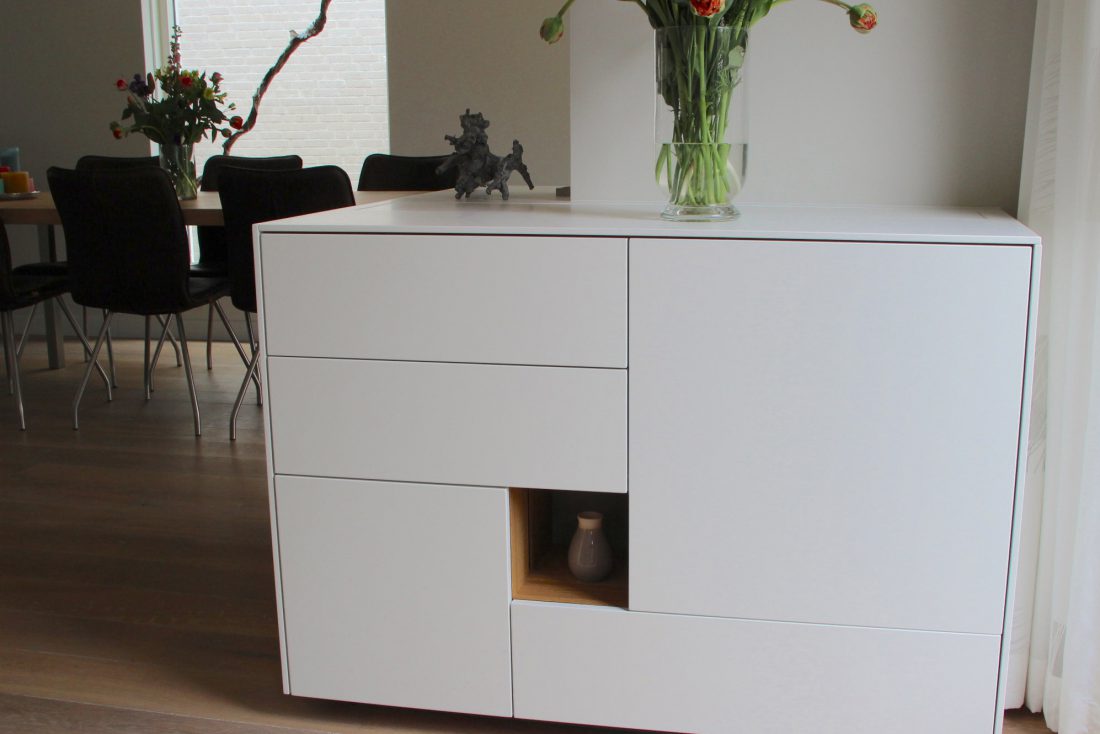 Blokvorm architectuur meubel ontwerp tvmeubel